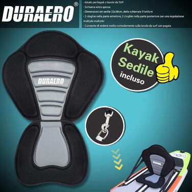 Надувна SUP-дошка 330x76x15 см до 150 кг з сидінням-каяком, кріпленням для камери, веслом, насосом і рюкзаком, червона