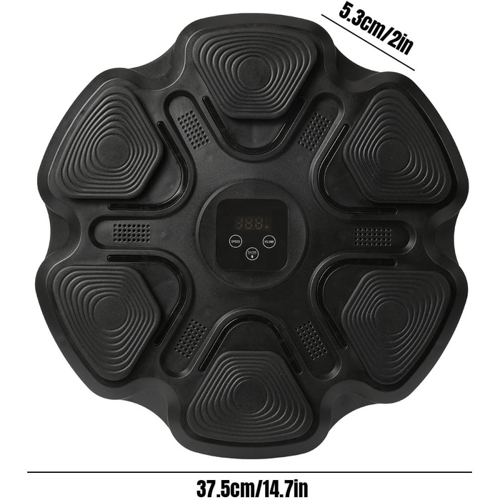 Музична коробка з Bluetooth, 9 режимів швидкості, настінна, LED-підсвічування, електронна інтелектуальна іграшка, чорна, з рукавичками для дорослих