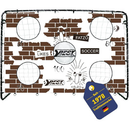 Дитячі футбольні ворота Best Sporting Fatzo 213x152 см з сіткою, мішенню та кілочками, різнокольорові