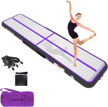 Надувна гімнастична мат для акробатики та тренувань 3/4/5/6 метрів заввишки 20 см. Підходить для йоги, тхеквондо, акробатики. Розміри: 400х100х20 см.