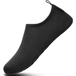 Чоботи для плавання чоловічі/жіночі, аквашузи, пляжні чоботи, швидковисихаючі, з неопрену, розмір 37-47 (38/39 EU), колір: Чорний