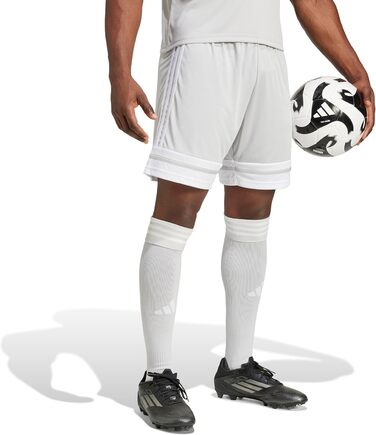Спортивні чоловічі шорти adidas Squadra 25, колір Team Light Grey/White, розмір M