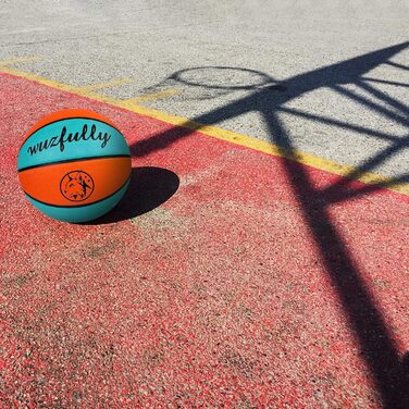 Баскетбольні м'ячі Wuzfully для дітей та дорослих, Indoor/Outdoor, 5 шт., помаранчевий, синій