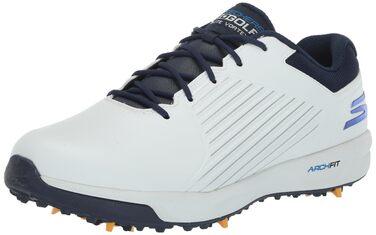 Чоловічі гольф-туфлі Skechers Elite Vortex - білі, з синім оздобленням (47 EU)
