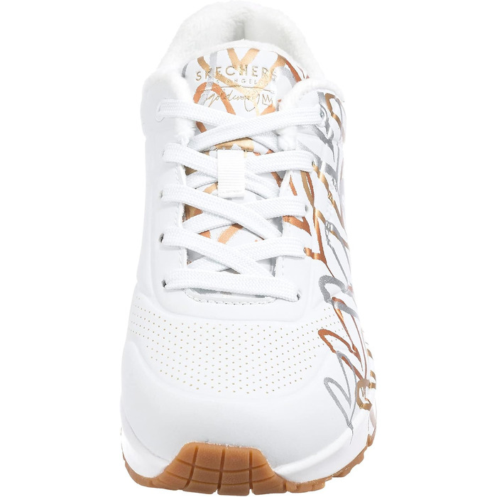 Кросівки жіночі Skechers UNO 2 - Floating Love, білі з серцями, 40 EU, Durabuck