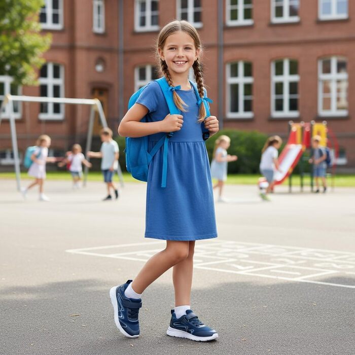 Дитячі кросівки Raoendis для хлопчиків та дівчаток: зручні, дихаючі, для занять спортом та активного відпочинку (26 EU, морська блакить)