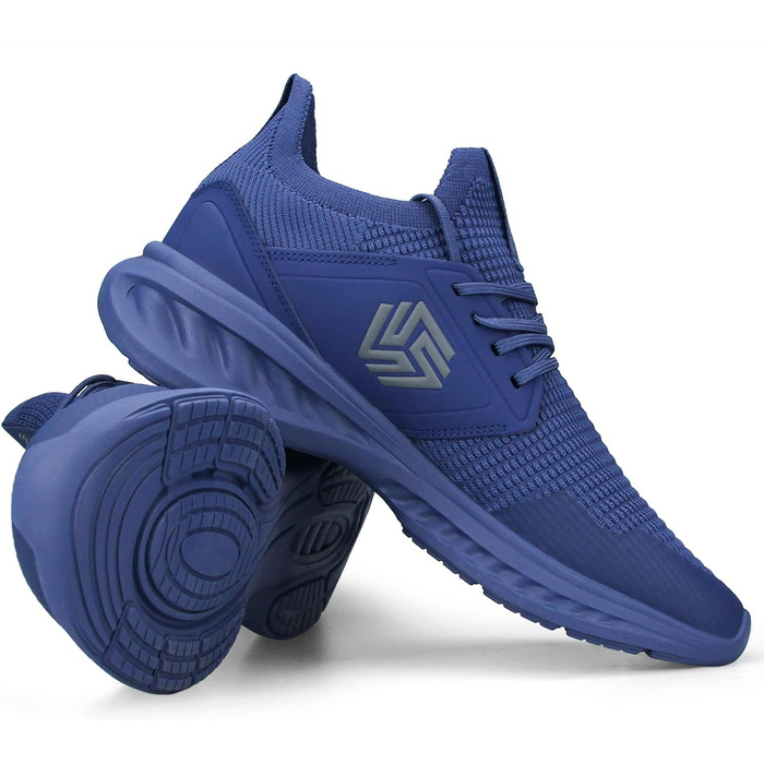 Чоловічі кросівки для ходьби та бігу Slip-On, не слизькі, дихаючі, легкі, для залу, темно-синій (41 EU)