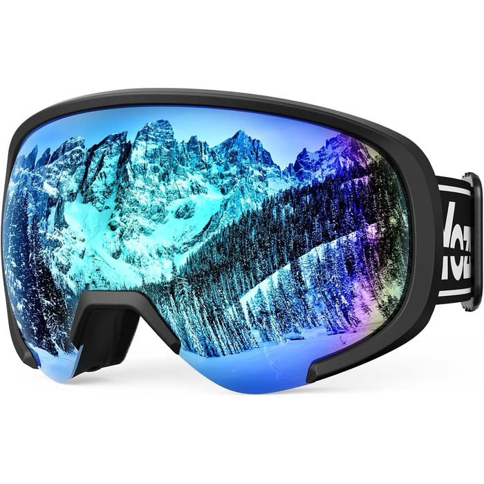 Очки для сноуборда OTG: мужские и женские, магнитные, антизапотевающие, 100% UV-защита, черные и синие