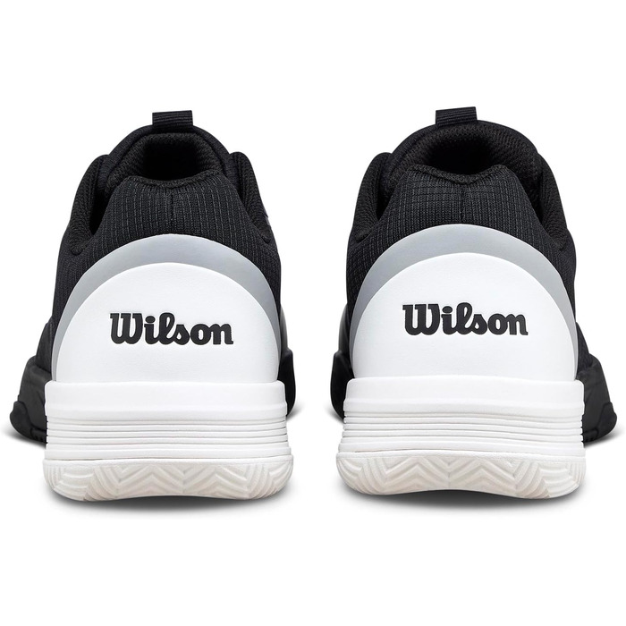 Тенісні кросівки Wilson Courtglide Schwarz WRS339790 (42 EU, Широкий розмір, Чорно-білі)