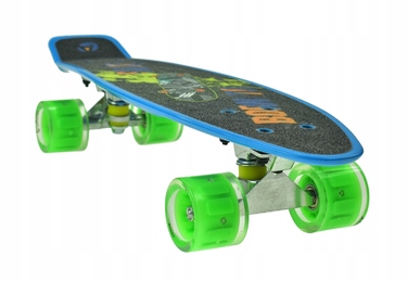 Скейтборд Aurora FB graffiti: 56 см, навантаження до 100 кг, колеса 60 мм 82A, підшипники ABEC-7