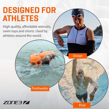 Гідрокостюм дитячий Zone3 Aquahero для тріатлону та плавання у відкритій воді, універсальний розмір