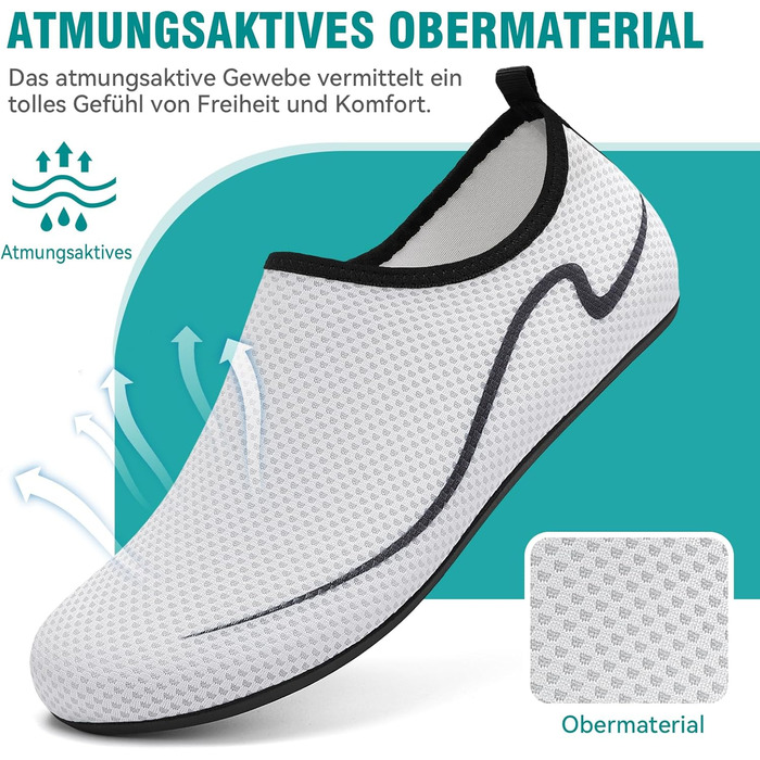 Унісекс шкарпетки для плавання та водного спорту, шкарпетки для басейну, антиковзаючі, розмір 34-47