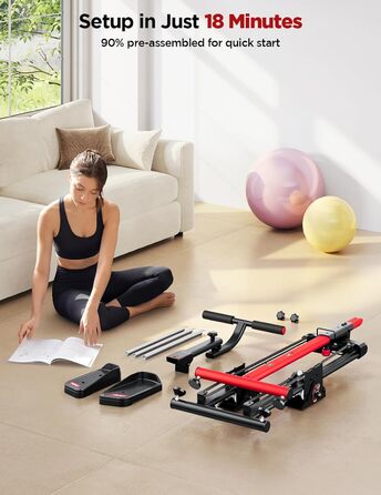 Сходи-степер YOLEO з регульованим опором для дому, компактний кардіо-тренажер, 3 режими тренувань, великі платформи, 90% зібраний, з ручкою