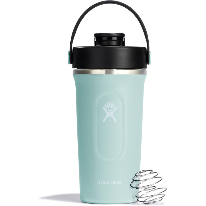 Термобутилка Hydro Flask 709 мл для протеїнових коктейлів, ізольована шейкер-бутилка для спортивного харчування та напоїв, колір Dew
