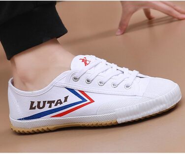 Чоловічі тапочки для бойових мистецтв Kung Fu, легкі, традиційні, з антиковзким покриттям, модель Qigong, білі (42 EU)