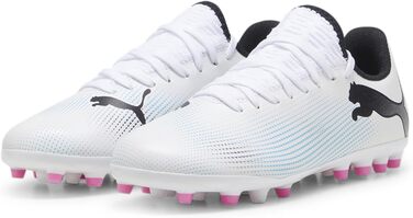 Дитячі футбольні кросівки PUMA Unisex, 28 EU, білий/чорний/рожевий