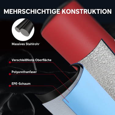 Стенд-боксерський мішок 135 см. Самостійна підставка, 10 присосок та амортизатор для дорослих та підлітків.