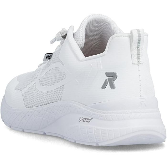 Жіночі білі кеди Rieker Low-Top M8551, низькі прогулянкові кросівки зі знімною устілкою, розмір 41 EU
