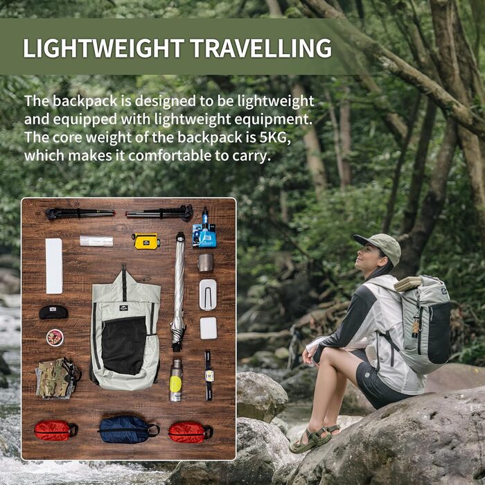 Туристичний рюкзак Naturehike Rock 60/40/20+5 л з внутрішнім каркасом для кемпінгу, подорожей, хайкінгу, білий