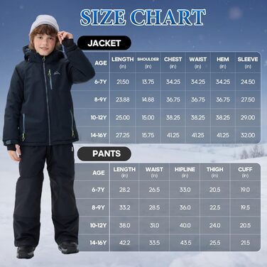 Дитячий зимовий комбінезон SNOWER для хлопчика з капюшоном, теплий гірськолижний костюм, кольоровий зелений (10-12 років, темно-зелений)