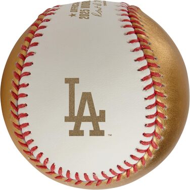 Офіційний м'яч World Series 2025 - Лос-Анджелес Доджерс | М'яч чемпіонів | Білий/Золотий, шкіра