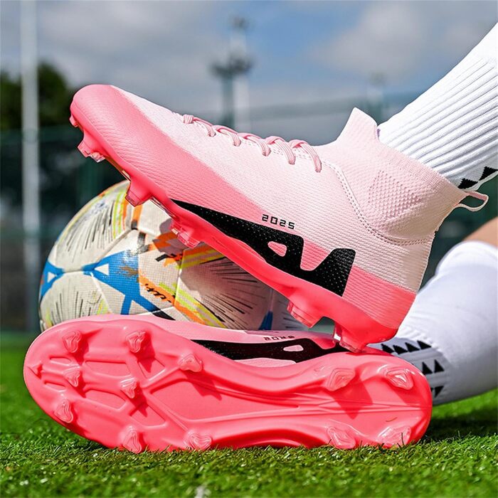 Футбольні черевики для дітей та дорослих: штучний газон, зал, тренування. AG, FG, TF. Розмір 36 EU, рожеві. 2309t Ag