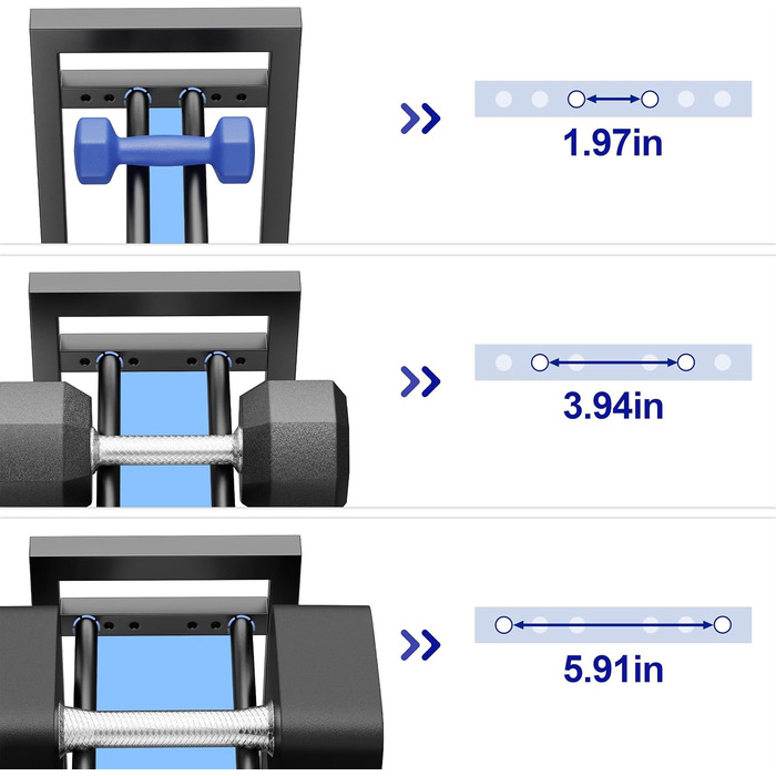 Стойка для гантелей 3-ярусна регульована - міцна підставка для ваги до 204 кг для гантелей, медичних м'ячів - компактний органайзер для домашнього спортзалу (лише стійка)
