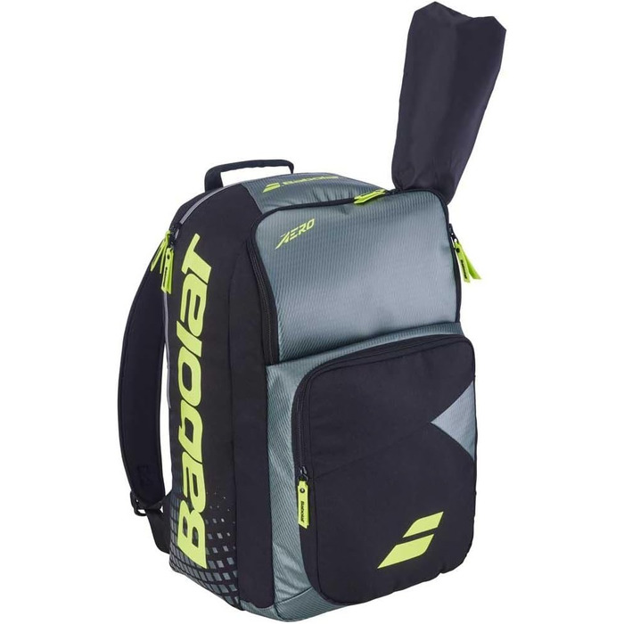 Рюкзак для тенісу Babolat Pure Aero Metallic Grau/Schwarz/Fluo Gelb