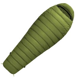 Спальний мішок Mumienschlafsack Norskskin Ultralight 205 Grün - екстремальний (-6°C), з'єднуваний, з кишенею для подушки, правий блискавка