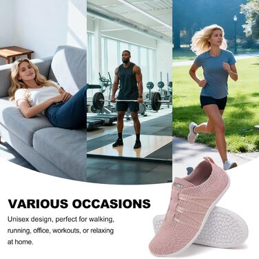 Легкі балетки Merdoo для жінок та чоловіків: зручні шкарпетки-кросівки, дихаючі спортивні тапочки на будь-яку погоду. Розміри 37-45 EU (Рожевий, 39 EU)