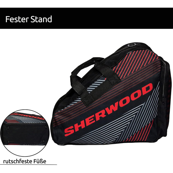 Сумка для ковзанів Sherwood: для ковзанярів, роликів та хокею (Redline)