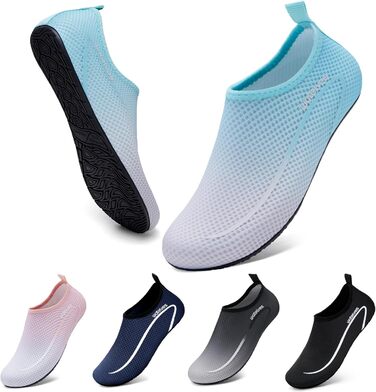 Водні черевики для плавання та відпочинку на пляжі WateLves: чоловічі та жіночі, швидко сохнуть, дихаючі, унісекс, розміри 34-47 EU, кольори: світло-зелений, блакитно-сірий