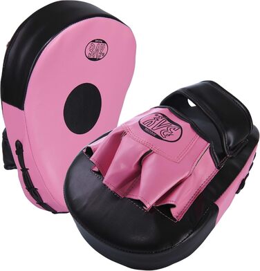 Рожеві лапи для боксу BAY® 'PINK i can...', вигнуті, 2 шт., PU-шкіра, для дівчат, жінок і дітей, тренувальні, для кікбоксингу, карате, тайського боксу