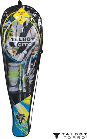 Набір для бадмінтону Talbot-Torro Family: 2 дитячі ракетки, 2 стандартні, 3 волани, сітка, сумка
