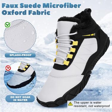 Зимові шкарпетки-взуття Ruyi для жінок та чоловіків: теплі, водонепроникні, для трейлу, зручні зимові черевики з широкою передньою частиною (C001 Gray, 39 EU)