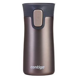 Термокухоль Contigo Pinnacle Autoseal 300 мл, нержавіюча сталь, ізольований, герметичний, для кави та напоїв на ходу, з кришкою Easy-Clean, без BPA, матовий сірий