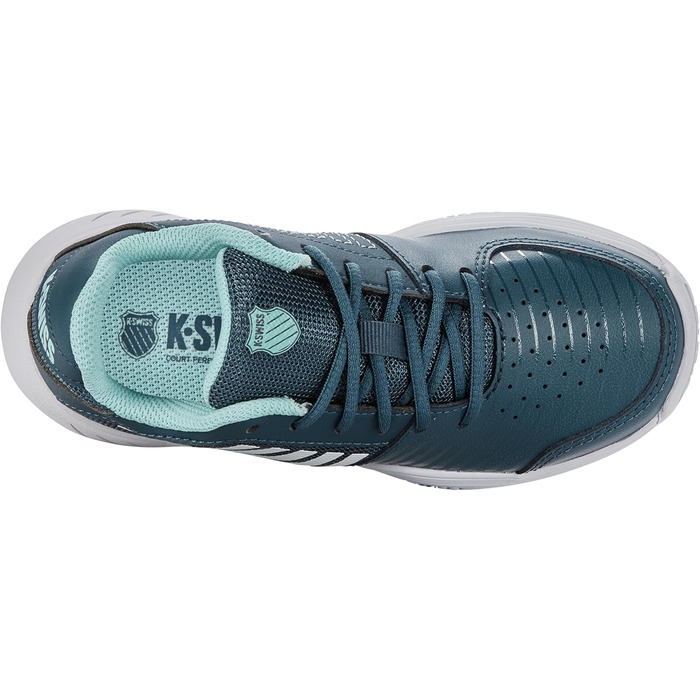 Тенісне взуття K-Swiss Court Express Omni для дівчаток (37.5 EU, Indian Teal White Aqua Splash)