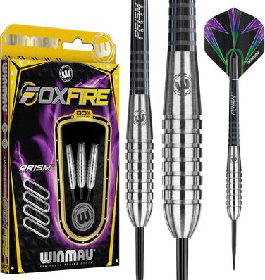 Дротики Winmau Foxfire Profi Wolfram Steeltip з комплектом оперень і стрижнів