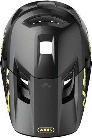 Дитячий велосипедний шолом ABUS YouDrop, чорний, S (48-55 см), для підлітків, з місцем для хвоста, для міста та бездоріжжя