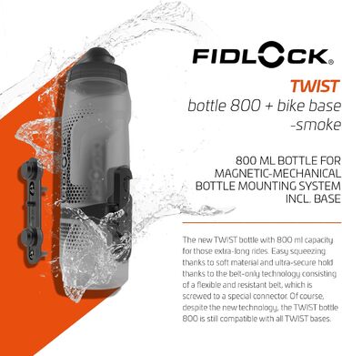 Пляшка для води Twist Bottle 800 мл з кріпленням для велосипеда