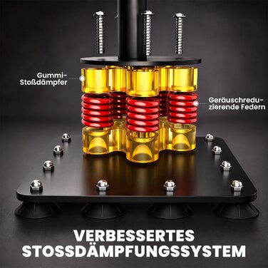 Вільностоячий боксерський мішок 156 см з 12 присосками та амортизацією, для дорослих та підлітків