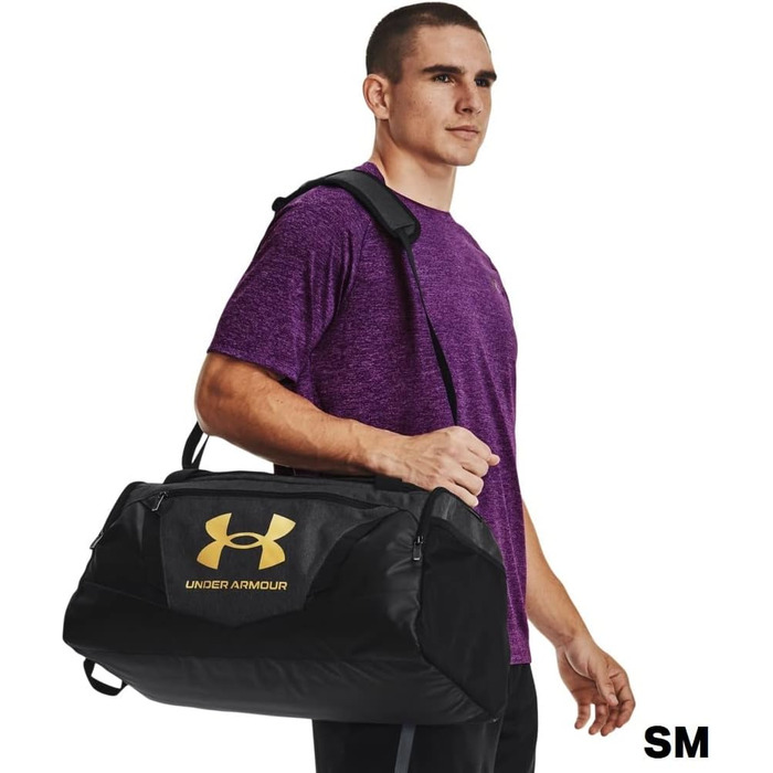 Універсальна спортивна сумка-рюкзак Under Armour UA Undeniable 5.0, чорний меланж, середній розмір