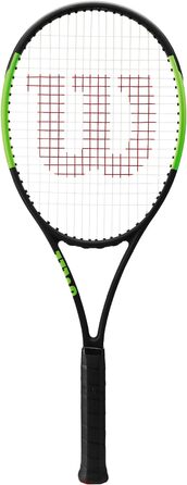 Тенісна ракетка Wilson, розмір ручки 1 (4 1/8''), чорна/зелена