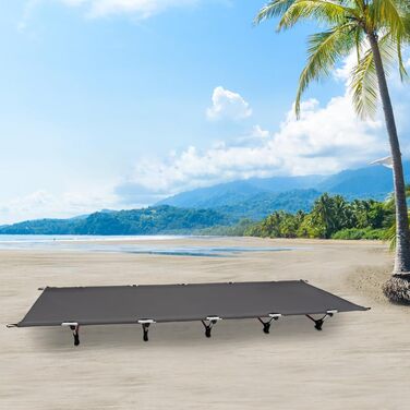 Розкладне ліжко для кемпінгу, туристичне ліжко-крісло, 190x65x15 см, з сумкою, до 150 кг