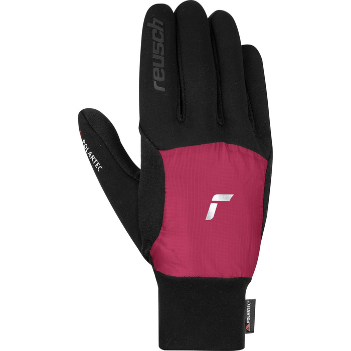 Унісекс мультиспортивні рукавички Reusch Garhwal Hybrid Touch-TEC для сенсорних екранів, чорні-рожеві, для жінок і чоловіків, для занять спортом та активного відпочинку