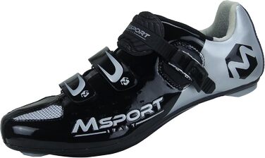 Велосипедні шкарпетки Msport для шосе, дихаючі велотуфлі для чоловіків/жінок, 40 EU, чорний колір