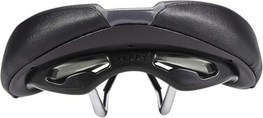 Велосидельне сідло Terry Figura GTC Gel для чоловіків, чорне, ширина 12-15 см, CrMo рама, WeatherMax Dura Silk