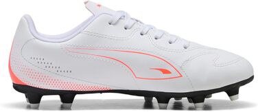 Дитячі футбольні бутси PUMA Vitoria II FG/AG Jr для футболу, 32 EU, білий/червоний