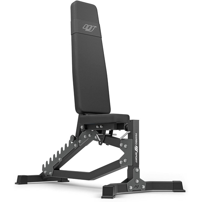 Регульована двостороння лавка для тренувань Marbo Sport MS-L102, чорна або червона, вироблено в ЄС