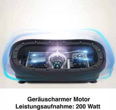 Віброплатформа Newgen Medicals з Bluetooth та динаміками: 180 рівнів, LED-дисплей для фітнесу та м'язового тренування